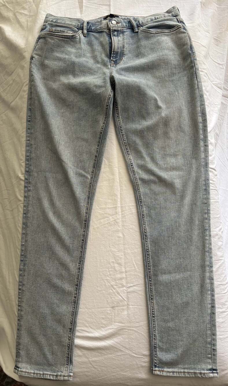 Banana Republic Travel Athletic Slim Fit Light Wash Jeans, 35x34